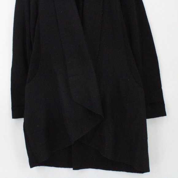 Beyond Threads Cardigan Sweater Womens Black Open Front Knit Made In Peru Size M - Picture 4 of 9